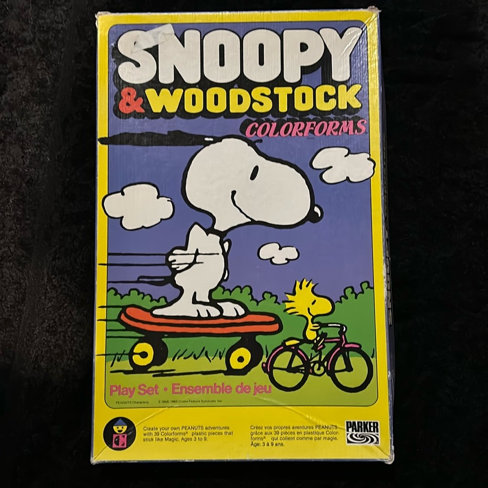 Snoopy and Woodstock Colorforms vintage
